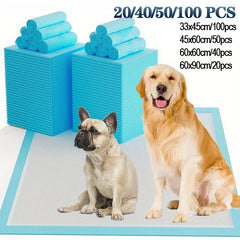 NEW Absorbent Dogs Diapers Disposable Puppy 20/40/50/100PCS Training Pee Pads Quick Dry Surface Mat Clean Cushion Dog Supplies