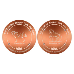 Horse drinking trough cleaner livestock drinking trough bird bathtub dual-use Animal Purification Disc 4 Inches Copper Purifier