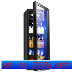 LTT Tea Drinks Office Mini Refrigerator Transparent Single Door Commercial Refrigerated Cabinet