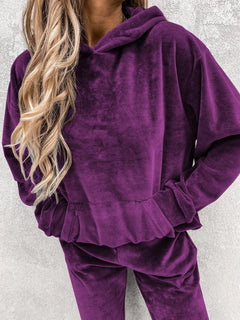 Autumn Winter Tracksuit Women Two Piece Set Oversized Hoodie