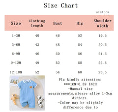 Fashion Baby Boy Romper Newborn Infant Bear Jumpsuit Short Sleeve Onesies Toddler Boys Casual Summer Outfit Baby Clothes 0-18M