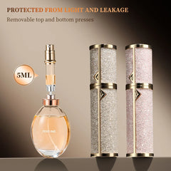 5ML Portable Compact Leather Perfume Bottle Multipurpose Sprayer