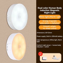 Intelligent Sensing Night Light LED Night Light with Digital Sensor Head Magnetic Suction Wireless-Use Eye Protect Night Lamp