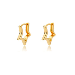 Luxury Star Pendientes Earrings For Women Girl Stainless Steel Minimalist Hoop Piercing 2025 New In y2k Jewelry aretes de mujer