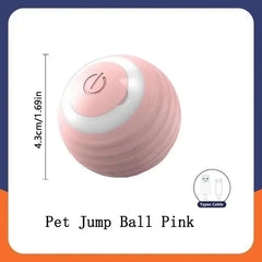 Smart Dog Toy Ball Electronic Interactive Pet Toy Moving Ball USB Automatic Moving Jumping Bouncing Toy Ball Puppy Cat Product