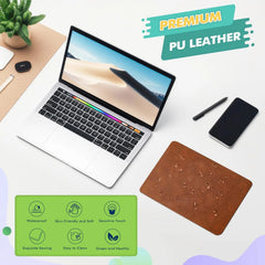 2pack Leather Mouse Pad with Stitched Edge for Laptop Computer PC Personality Desings Office Mouse Mat Pad 20X25CM