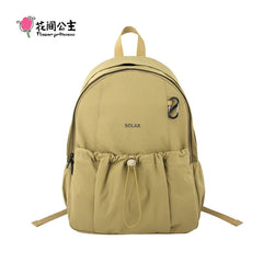 Flower Princess Solar 2025 New Original Women's Backpacks Commuting Travel School Simple Backpack Female Bag for Woman Back Pack