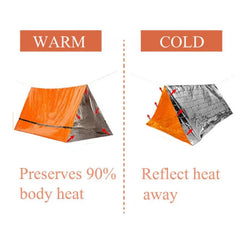 2-Person Outdoor Camping Tent Waterproof Lifesaving Tent Emergency