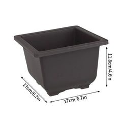 Rectangular Bonsai Training Pots Plastic Flowerpot with Drainage Tray Succulent Plants Pot Bonsai Plants Growing Pots Home Decor