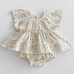 0-24m Baby Clothes Summer Baby Girl Bodysuit Floral New Female Baby