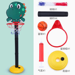 Kids Adjustable Basketball Stands Cartoon Animals Shape Shooting Basket Indoor Outdoor Sports Games Basketball Hoop