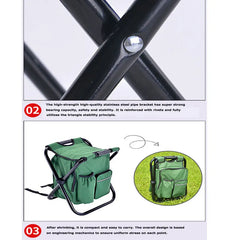 Outdoor Camping, Portable Folding Stool, Thermal Insulation Bag, Lightweight Luggage, Foldable, Multi-Functional Stool