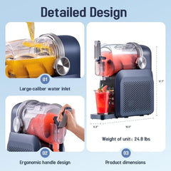 Slushie Machine   7-in-1 Slushie Machine with No Ice Needed   Countertop Slushy Maker for Home