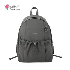 Flower Princess Solar 2025 New Original Women's Backpacks Commuting Travel School Simple Backpack Female Bag for Woman Back Pack