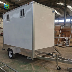 Outdoor Luxury Shower and Toilet Cabin with Mobile Bathroom Facilities for Camping and Events Restroom Trailer