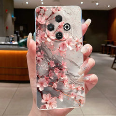 For Tecno Spark 30C Case kl5 kl5n Aesthetic Butterfly Flower Clear Soft Silicone Back Cover Techno Spark 30C Phone Case k15 k15n