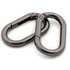5pcs Metal Oval O Ring Spring Clasp Openable Round Carabiner Keychain Clips Hook Dog Chain DIY Jewelry Buckle
