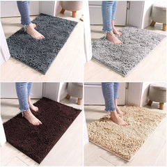 Chenille Bathroom Carpet Non Slip Bath Mat Soft and Comfortable Plush Living Room Door Bathroom Absorbent Foot Floor Matscarpet