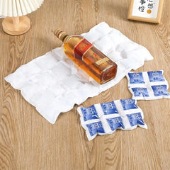 Reusable Gel Cooler Bag with 12 16 24 Grids for Food Can Wine Fresh Keeping for Outdoor Picnic Camping Storage