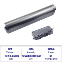 Removable Ebike Battery 48V 10.4Ah 14Ah Li-ion Battery 36V 13Ah for Vefreedom Cybervelo EK2 Pro URLIFE E26 Electric Bike