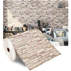 3D Foam Brick Wall Panels Stickers Self Adhesive Waterproof Living