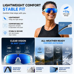 World Premiere 2026 New AI Camera Glasses 4K 60FPS HD Shooting Bluetooth Call Voice Assistant UV400 Sports Smart Glasses Cycling