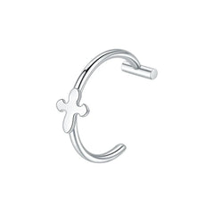 1PC Stainless Steel Fake Nose Ring Hoop Septum Rings Non-Pierced C