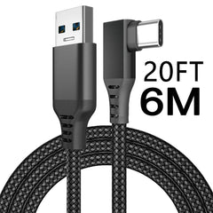 Link Cable 3 6 5M USB A To Type C For Oculus Quest 2 Quest2 Accessory Virtual Reality VR Glasses Smart 3D Helmet Headset Ocolus