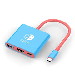 Switch1 Dock 4K HDMI USB 3.0 Hub Adapter USB C Splitter TV Portable Docking Station for Nintendo Laptops PC iPad MacBook Air Pro
