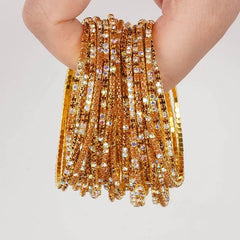 5pcs Fashion Colorful Acrylic Crystal Rhinestone Elastic Bracelet for