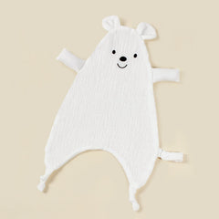 Cute Bear Baby Cotton Comforter Blanket Newborn Sleeping Dolls Rabbit Ears Sleep Toy Soothe Appease Towel Bibs Saliva Towel New