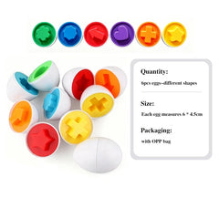 Montessori Games Baby Toy Smart Egg Shape Match Puzzle For Kids  Baby Development Toy Educational Toy For Children 1 2 3 4 Year