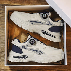 Autumn New Men's Versatile High-Top Trendy Thick-Soled Running Shoes