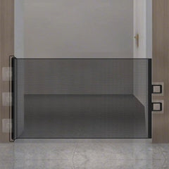 Retractable Pet Gate Dog Retractable Gate No-Drill Childproof Net Fence Cat Baffle for Indoor Staircase Patio Fireplace Deck