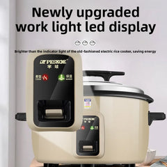 Large capacity 13L old-style rice cooker for 10-15-20 people, suitable for canteens, restaurants, and commercial use.