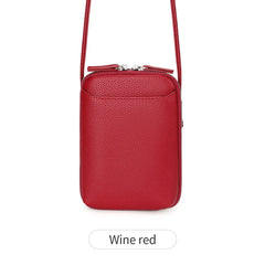 Classic solid color women's crossbody bag high-quality PU leather shoulder bag fashionableluxury large capacity mobile phone bag