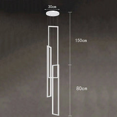 Modern ring stairs led lights pendant light lamps for living room led Chandeliers for dining room hanging light indoor lighting