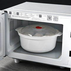 Microwave Oven Special Box Heated Soup Pot Rice Steamed Hot Steamed Buns with Lid Eco-friendly Food Grade Kitchen Tool