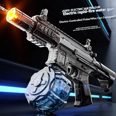 Large Capacity Victor Electric Water Gun Toy, Absorb Water Automatic Continuous Shooting, With Lights, Summer Beach Pool Gift