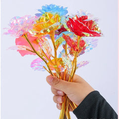 5/10/20pcs 24K Foil Plated Rose Valentine's Day Creative Gift Gold Rose Lasts Forever Love Wedding Decor Lover Lighting Roses