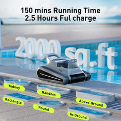 Seauto Crab Pro Cordless Robotic Cleaner, for Inground Pools Up to