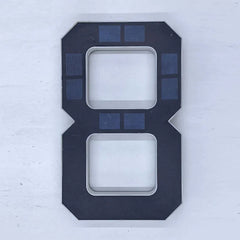 LED Solar House Number Light Waterproof Address Sign Modern Light Sensor Door Plate for Outdoor Home Yard Wall Decoration Use