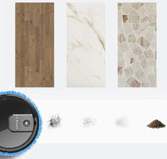 NEWEST  Intelligent Mop Robot-2in1 Wet and Dry Robot for Wooden and Tile Floors, Quiet (60 dB) 30 Minutes Operating Time USB Charger