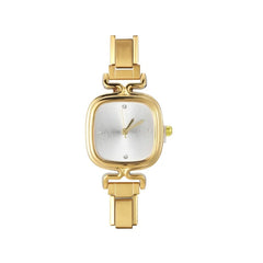 1PC 's Stainless Steel Round Simple Watch Bracelet Bangle for Friend