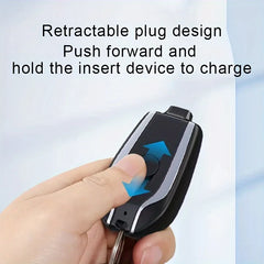 2025 New 1500mAh Mini Keychain Emergency Power Bank Portable Power Bank Keychain Emergency Charger for iPhone13 12 Xiaomi Huawei