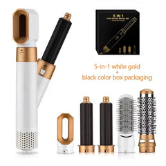 Hairdresser 5-in-1 Hair Clip Curler Hot Air Comb Automatic Curling Comb Straight Comb, Hair Dryer Holiday Gift