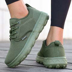 Men's and Women's Barefoot Shoes Wide Version Simple Platform Walking Sneaker Lace Up Outdoor Lightweight Casual Running Shoes