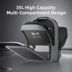 35L Large Capacity Solar Backpack 30W USB Charging Hiking Travel Bag for Mobile Phone Outdoor Camping Rucksack with Power