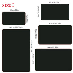 Luxury Golden Black Area Rug Modern Minimalist Home Decor Non Slip Mat for Living Room Bedroom Elegant Classic Design Perfect