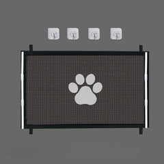 Pet Dog Barrier Fences Portable Folding Breathable Mesh Pet Safety Gate Isolated Networks Doorways Staircases Dog Fences